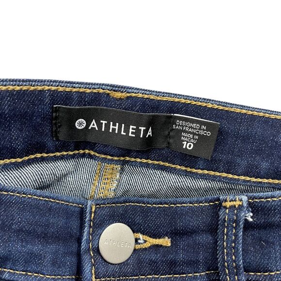 Athleta Jeans 10 Cotton Blend Skinny Fit Pockets - Picture 2 of 6